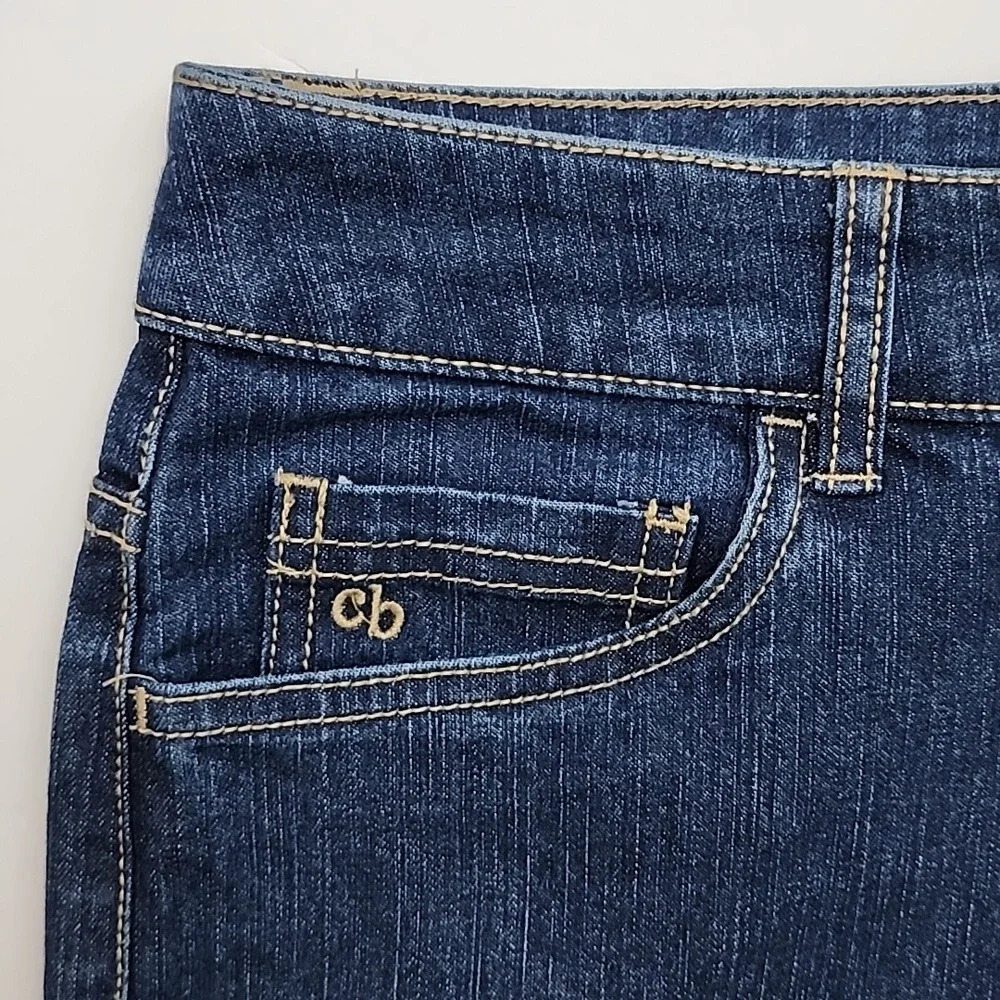 Christopher  & Banks Women's Modern Fit Boot Cut Blue Denim Jeans Size 8 - Picture 3 of 14
